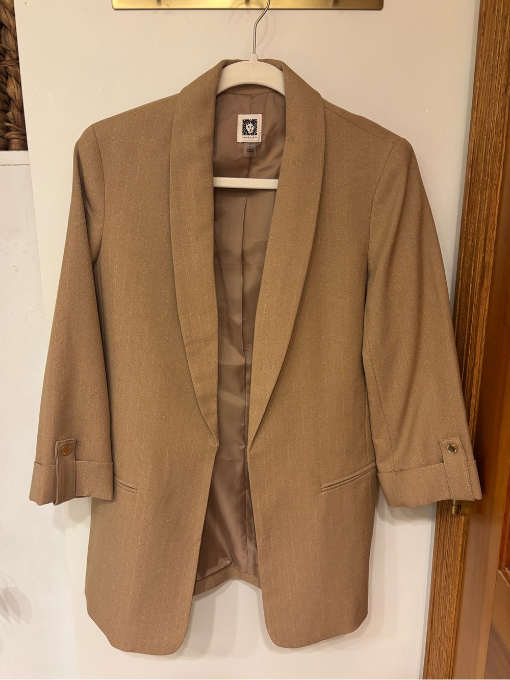 Like new Anne Klein Women's fall Brown blazer jacket
